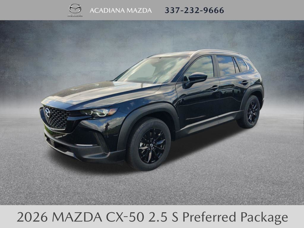 Jet Black Mica 2026 Mazda CX-50 2.5 S Preferred AWD SUV / Crossover All-Wheel Drive 6-Speed Automatic