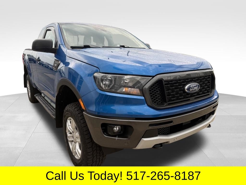 Blue Metallic 2022 Ford Ranger Pickup Truck Four-Wheel Drive Automatic