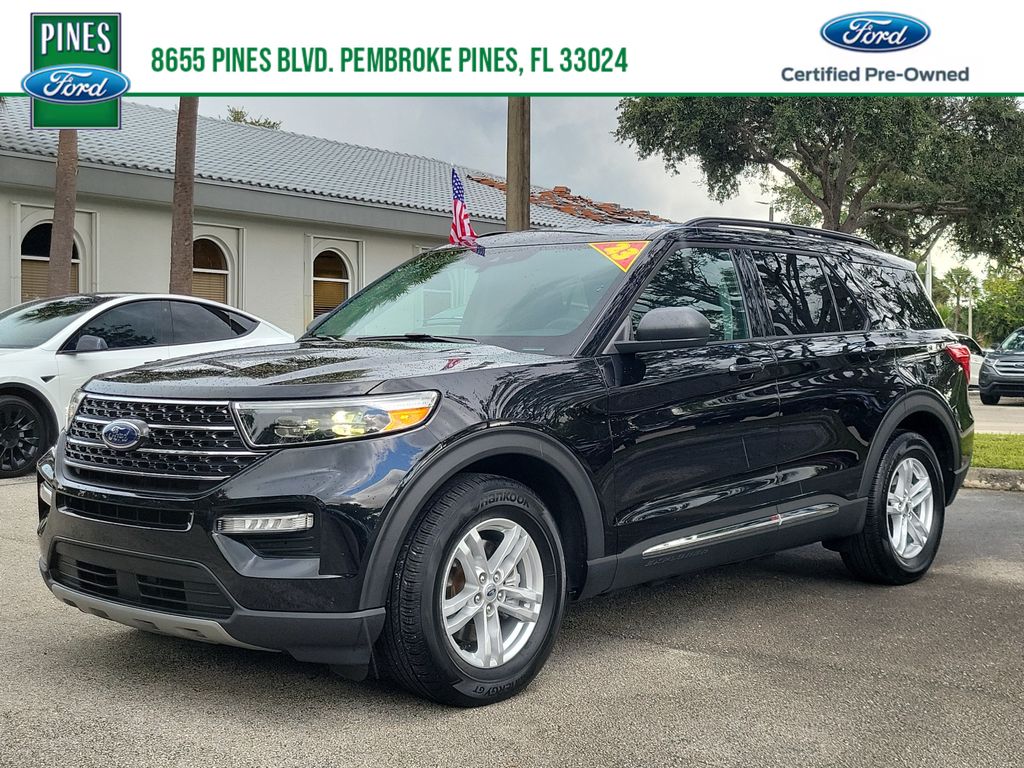 Black Metallic 2023 Ford Explorer SUV / Crossover Rear-Wheel Drive Automatic