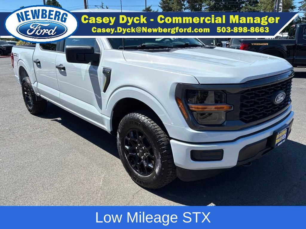 White 2025 Ford F-150 Pickup Truck Four-Wheel Drive Automatic