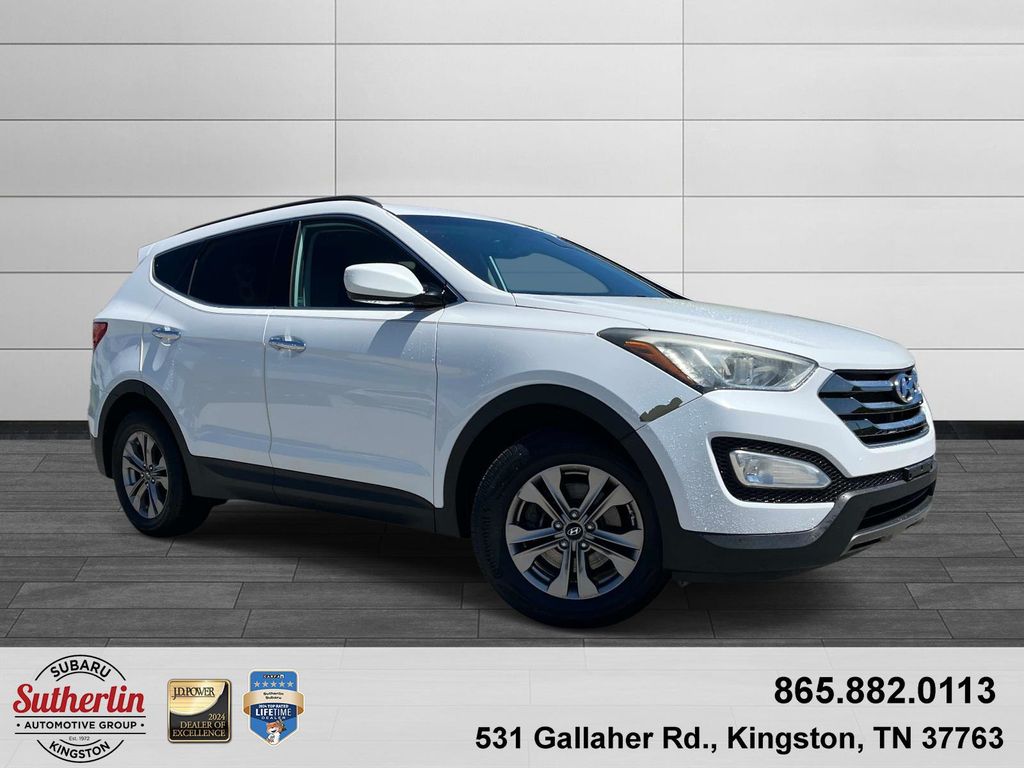 Frost White 2015 Hyundai Santa Fe Sport SUV / Crossover All-Wheel Drive 6-Speed Automatic