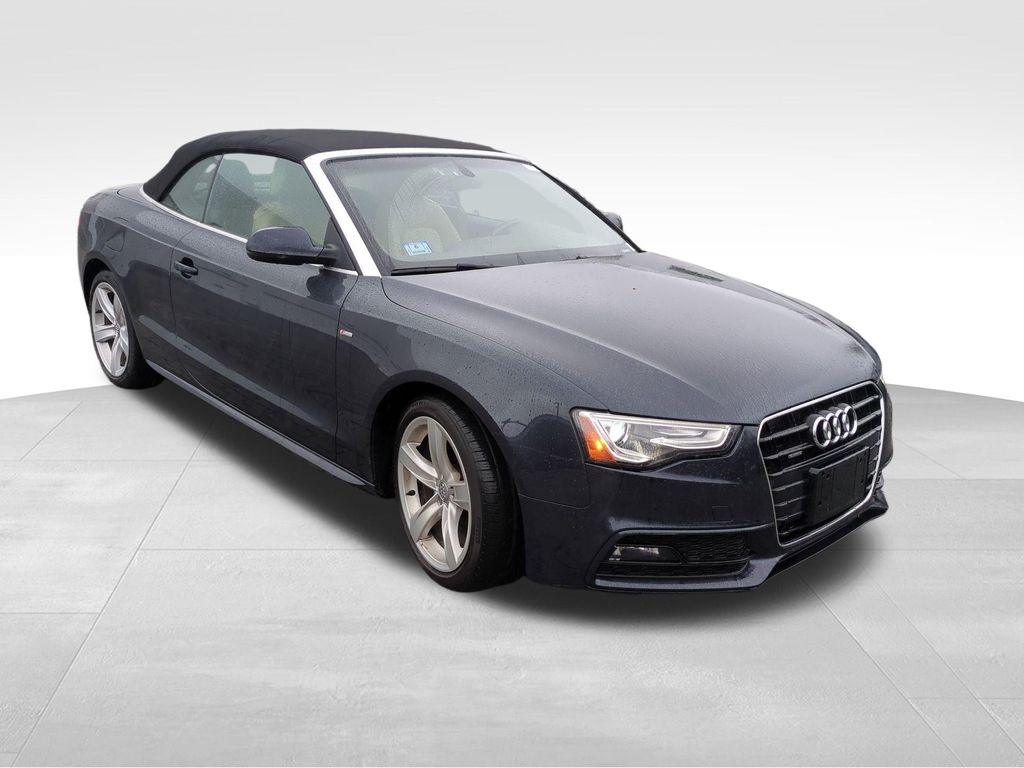 Moonlight Blue 2016 Audi A5 2.0T quattro Premium Plus Cabriolet AWD Convertible All-Wheel Drive 8-Speed Automatic