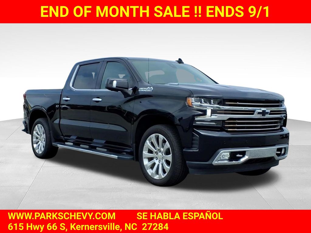 Black 2021 Chevrolet Silverado 1500 Pickup Truck Four-Wheel Drive Automatic