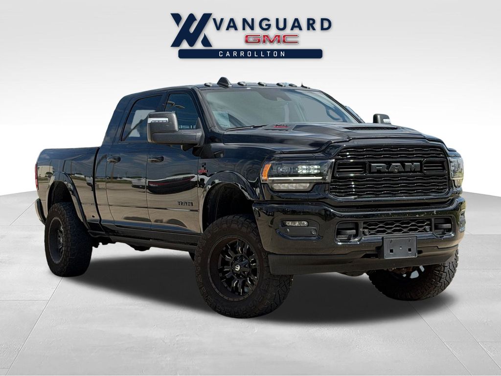 Diamond Black Crystal Pearlcoat 2024 RAM 2500 Pickup Truck Four-Wheel Drive 6-Speed Automatic