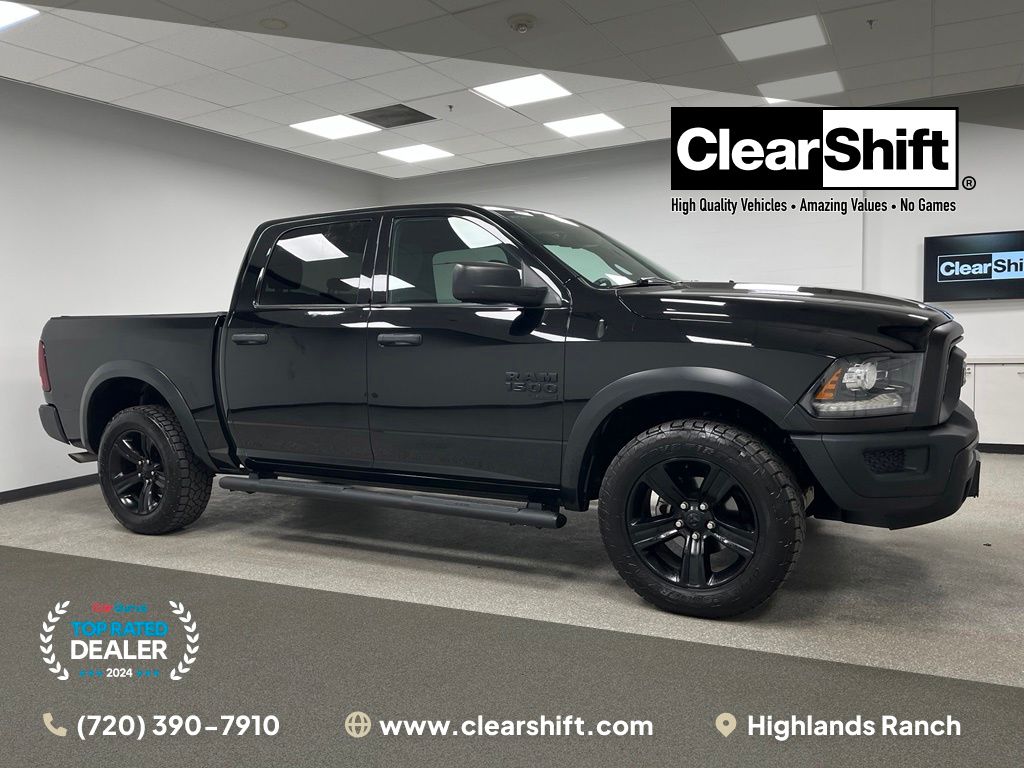 Diamond Black Crystal Pearlcoat 2022 RAM 1500 Pickup Truck Four-Wheel Drive 8-Speed Automatic