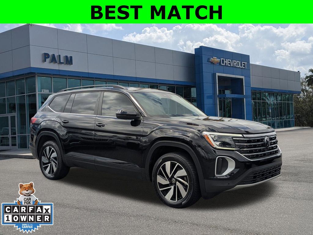 Deep Black 2024 Volkswagen Atlas SE FWD with Technology SUV / Crossover Front-Wheel Drive 8-Speed Automatic