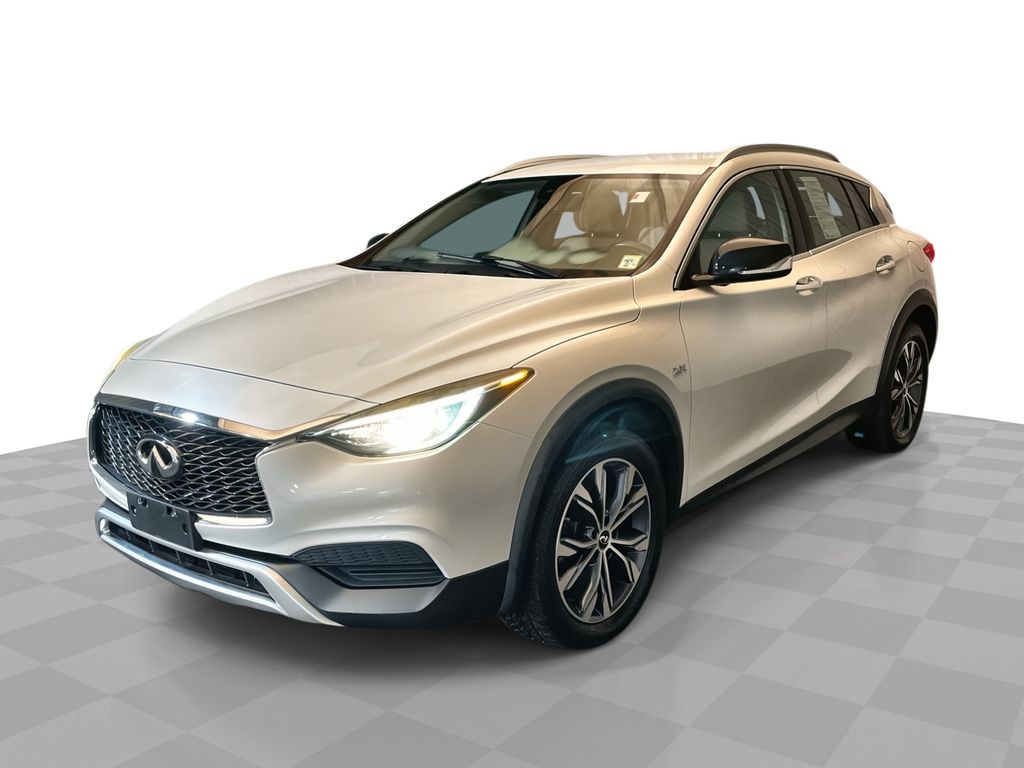 Majestic White 2018 INFINITI QX30 SUV / Crossover All-Wheel Drive 7-Speed Automatic Overdrive