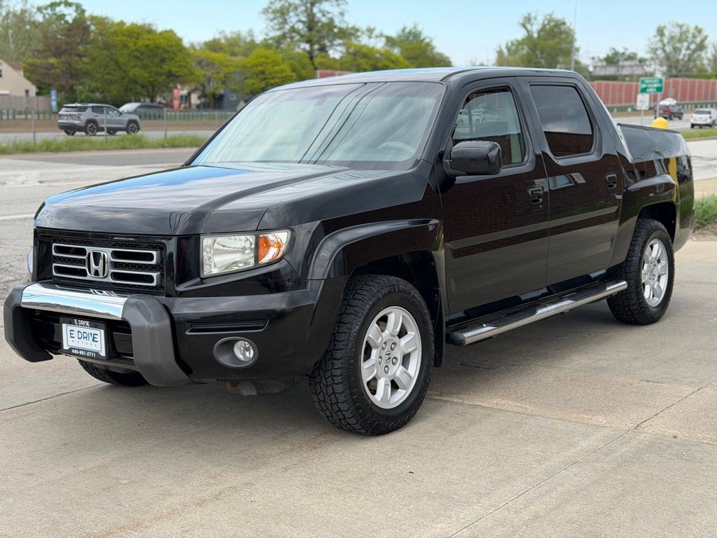 Black 2007 Honda Ridgeline RTL Pickup Truck All-Wheel Drive 5-Speed Automatic