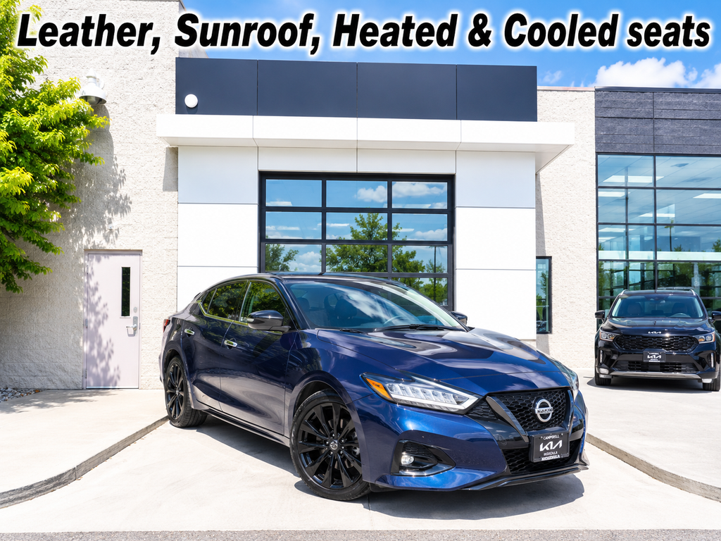 Deep Blue Pearl 2023 Nissan Maxima Sedan Front-Wheel Drive Continuously Variable Transmission