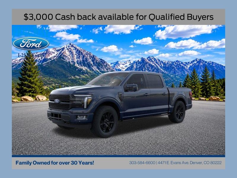 Antimatter Blue Metallic 2026 Ford F-150 Pickup Truck Four-Wheel Drive Automatic