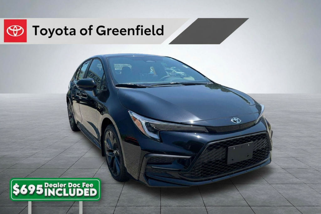 Midnight Black Metallic 2026 Toyota Corolla Sedan Front-Wheel Drive Continuously Variable Transmission