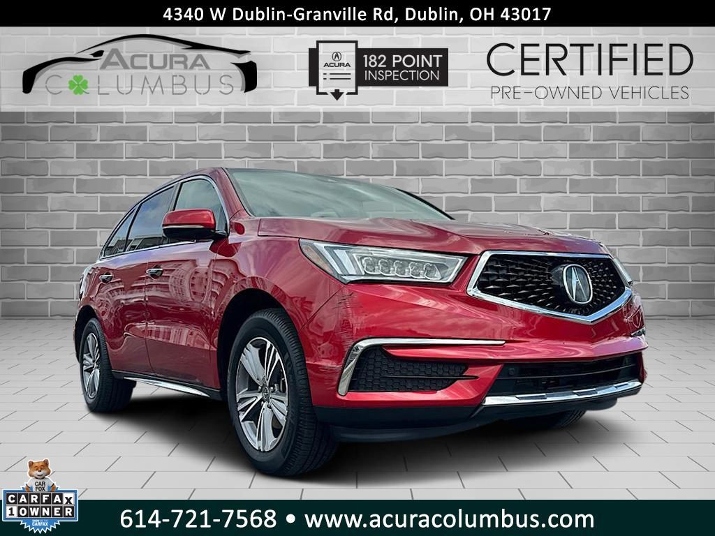 Performance Red Pearl 2020 Acura MDX SH-AWD SUV / Crossover All-Wheel Drive 9-Speed Automatic