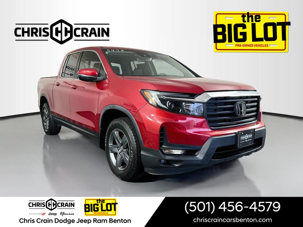 Radiant Red Metallic II 2023 Honda Ridgeline Pickup Truck All-Wheel Drive 9-Speed Automatic