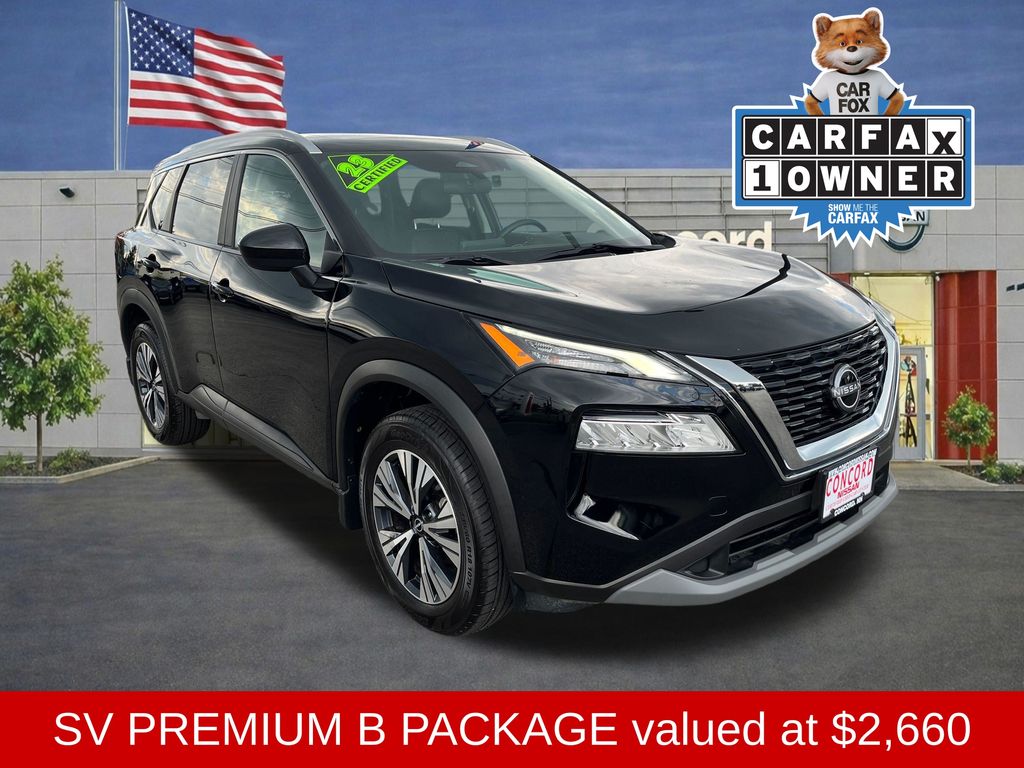 Super Black 2023 Nissan Rogue SUV / Crossover All-Wheel Drive Continuously Variable Transmission