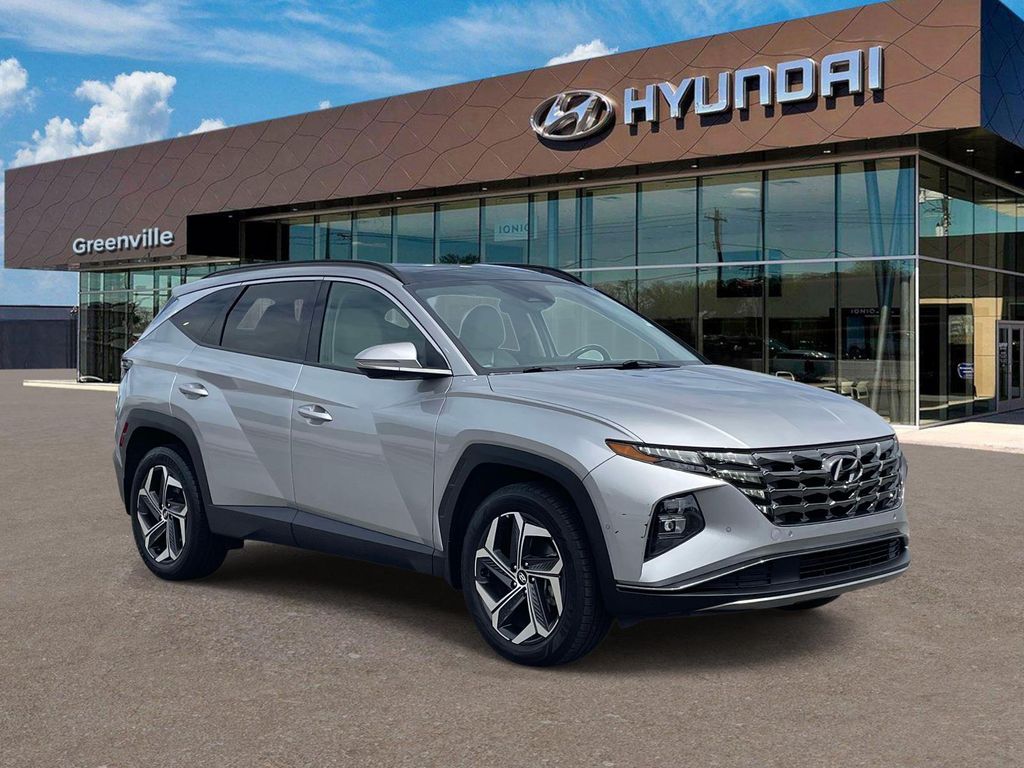 Shimmering Silver 2023 Hyundai Tucson Hybrid Limited AWD SUV / Crossover All-Wheel Drive 6-Speed Automatic