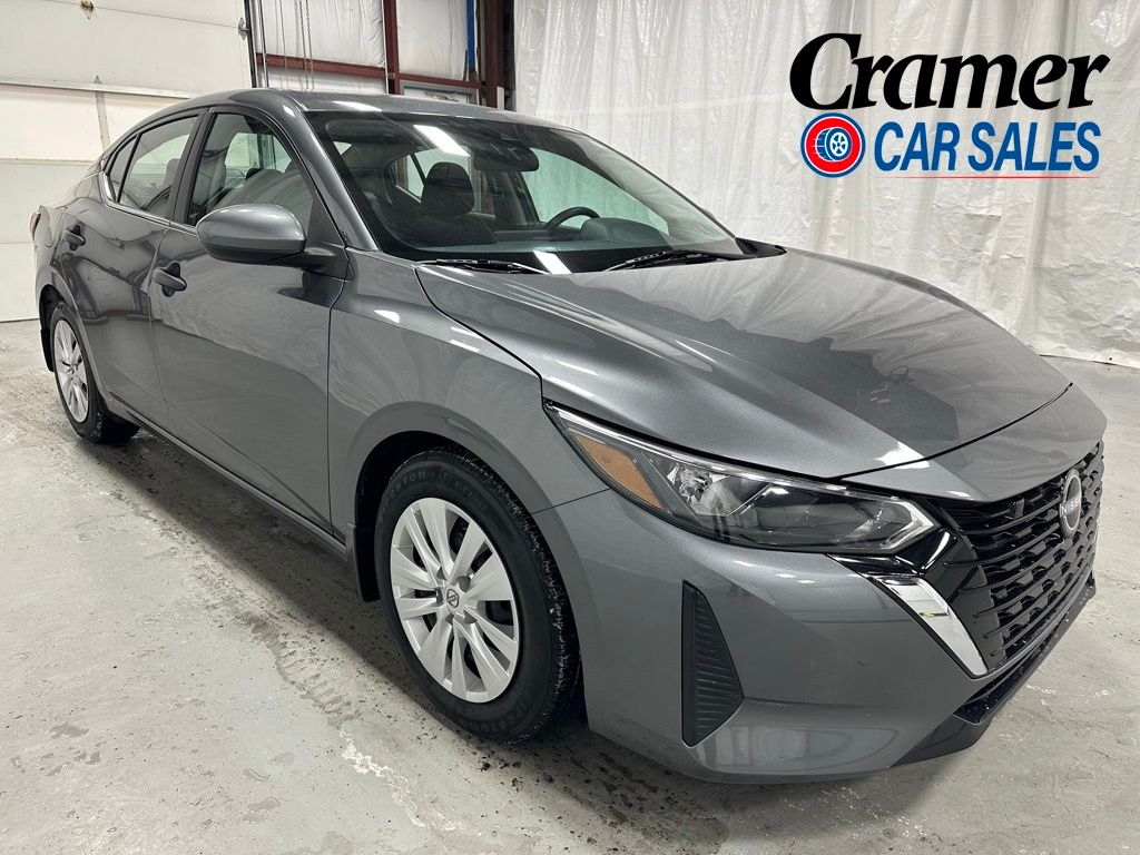 Gray (Gun Metallic) 2025 Nissan Sentra S FWD Sedan Front-Wheel Drive Continuously Variable Transmission