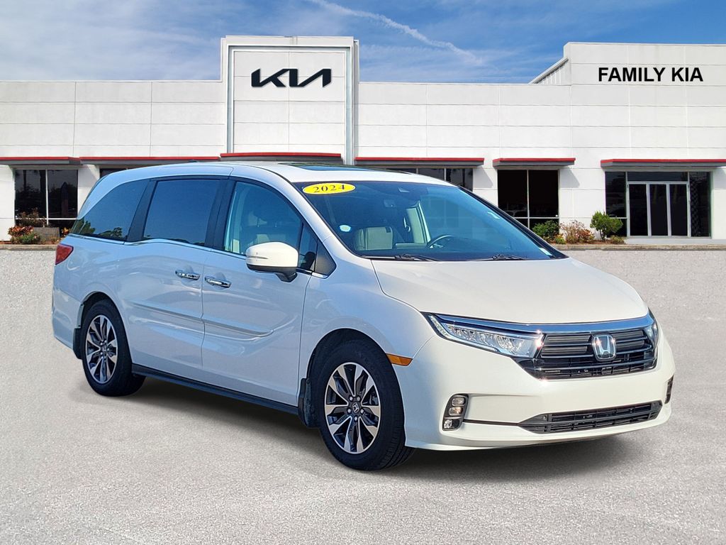 Platinum White Pearl 2024 Honda Odyssey Minivan Front-Wheel Drive Automatic