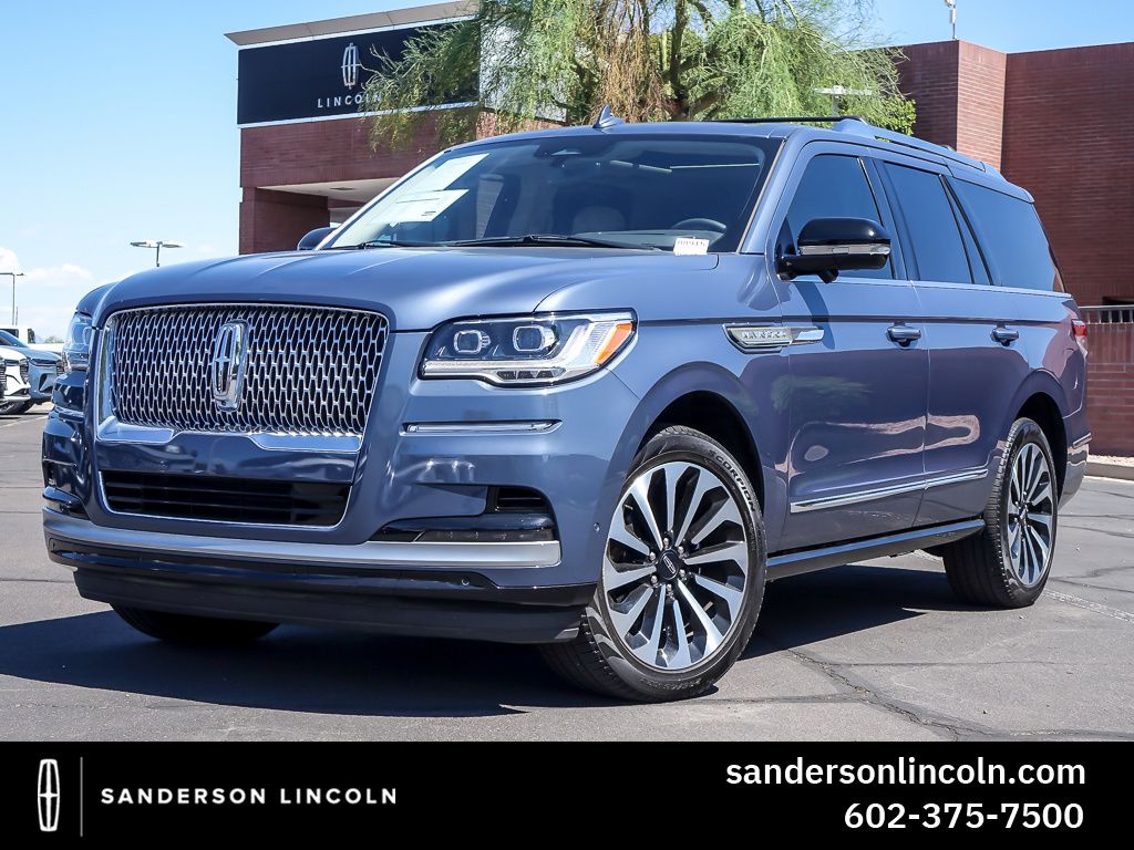 Ocean Drive Blue Metallic Tinted Clearcoat 2023 Lincoln Navigator Reserve 4WD SUV / Crossover Four-Wheel Drive Automatic