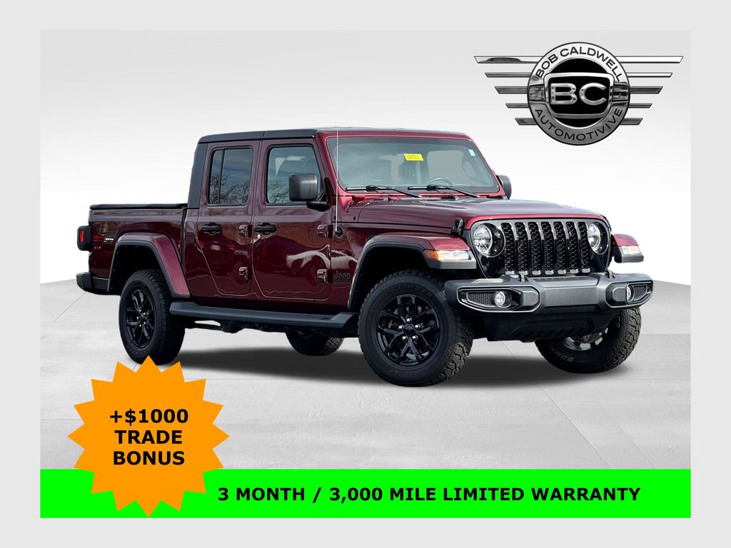 Snazzberry Pearlcoat 2022 Jeep Gladiator Altitude Crew Cab 4WD Pickup Truck Four-Wheel Drive 8-Speed Automatic