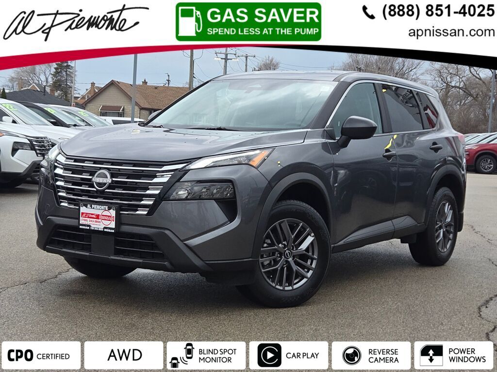 Gray (Gun Metallic) 2025 Nissan Rogue S AWD SUV / Crossover All-Wheel Drive Continuously Variable Transmission