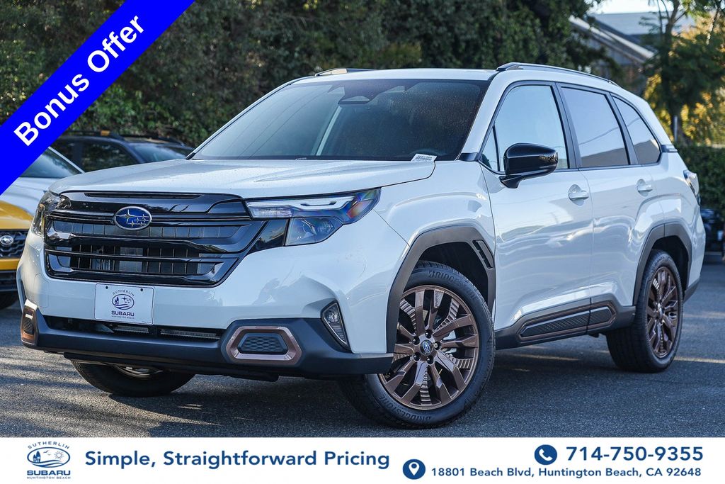 Crystal White Pearl 2026 Subaru Forester SUV / Crossover All-Wheel Drive Continuously Variable Transmission