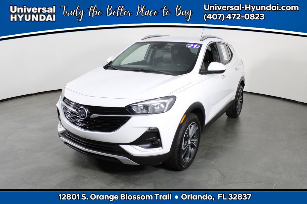 Summit White 2021 Buick Encore GX Select FWD SUV / Crossover Front-Wheel Drive Continuously Variable Transmission