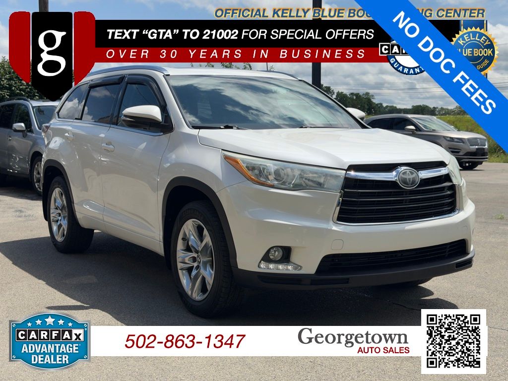 White (Blizzard Pearl) 2016 Toyota Highlander SUV / Crossover All-Wheel Drive 6-Speed Automatic Overdrive