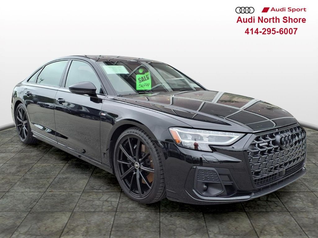 Black Metallic 2023 Audi A8 Sedan All-Wheel Drive 8-Speed Automatic