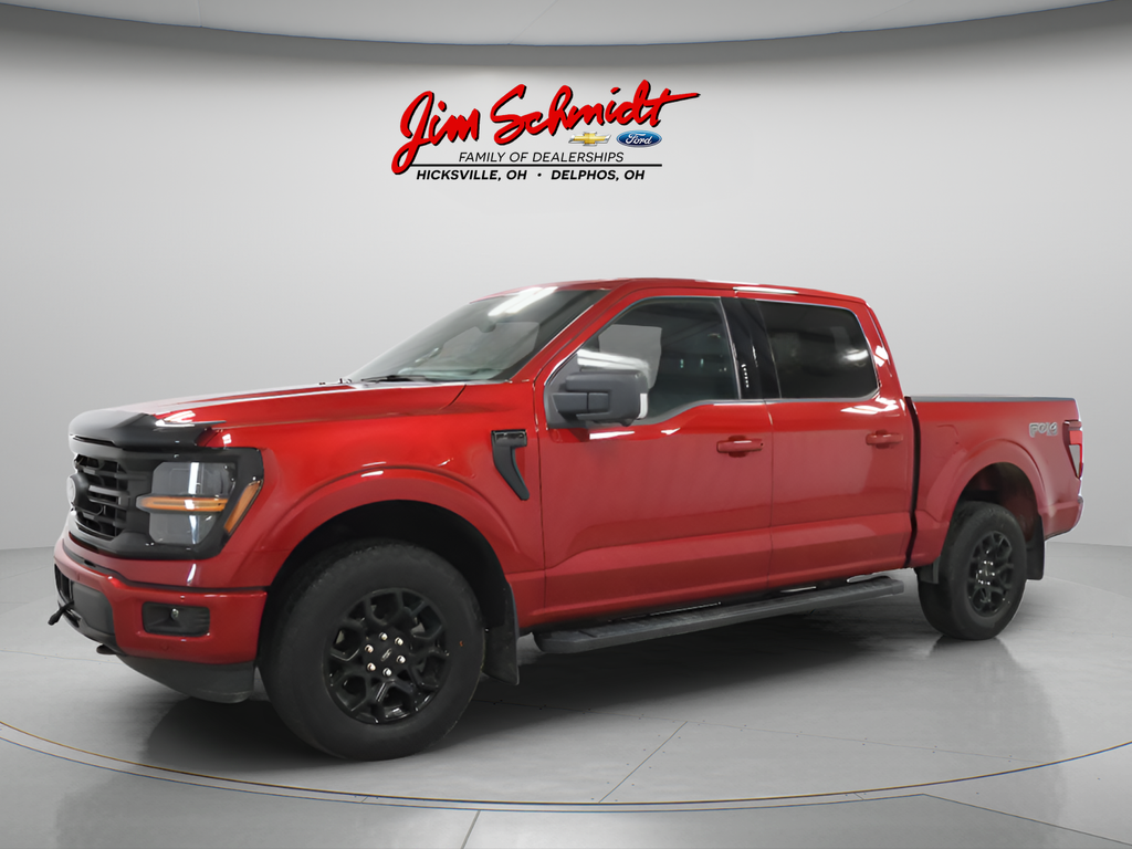 Rapid Red Metallic Tinted Clearcoat 2024 Ford F-150 Pickup Truck Four-Wheel Drive Automatic