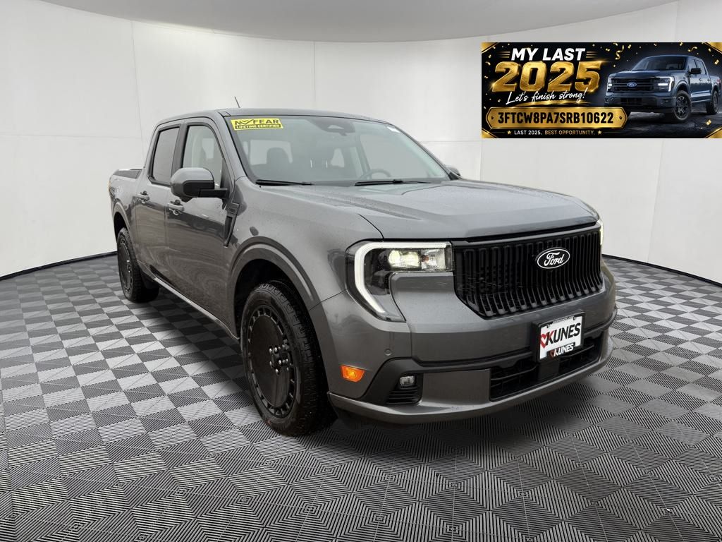 Gray Metallic 2025 Ford Maverick Lobo SuperCrew AWD Pickup Truck All-Wheel Drive 7-Speed Automatic
