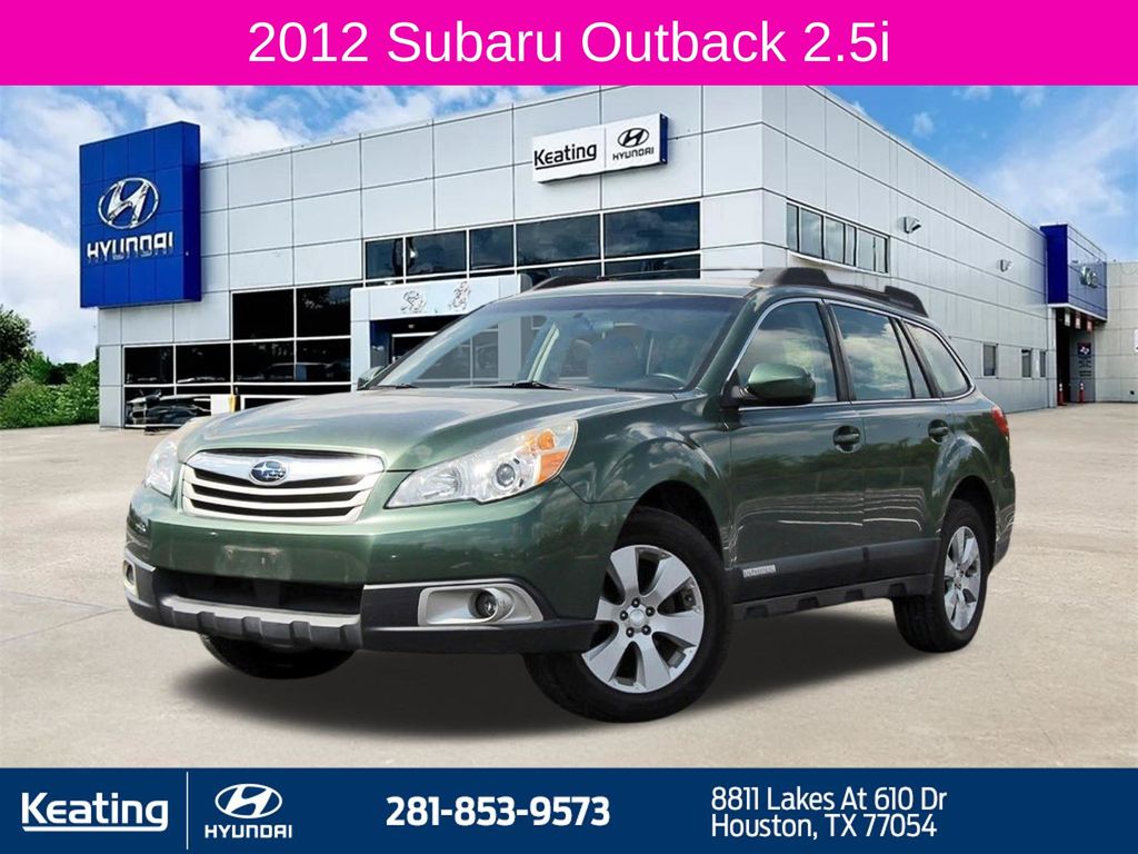Cypress Green Pearl 2012 Subaru Outback Wagon All-Wheel Drive Continuously Variable Transmission