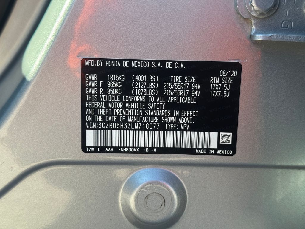 2020 Honda HR-V 2WD LX