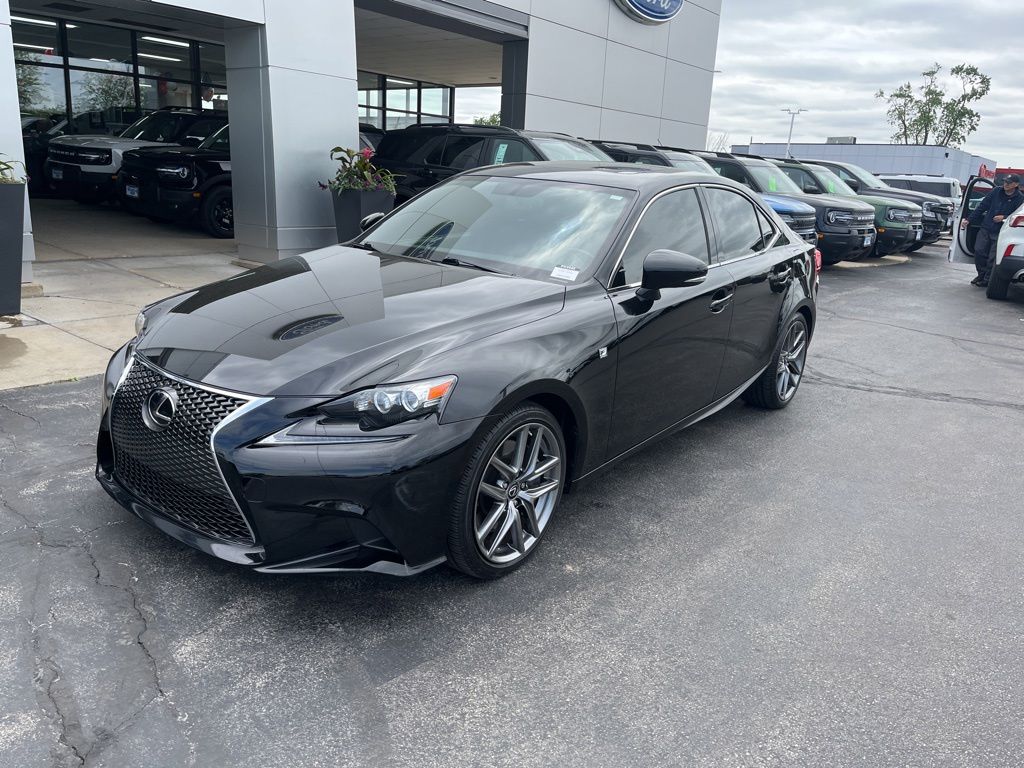 Black (Obsidian) 2016 Lexus IS 300 AWD Sedan All-Wheel Drive 6-Speed Automatic