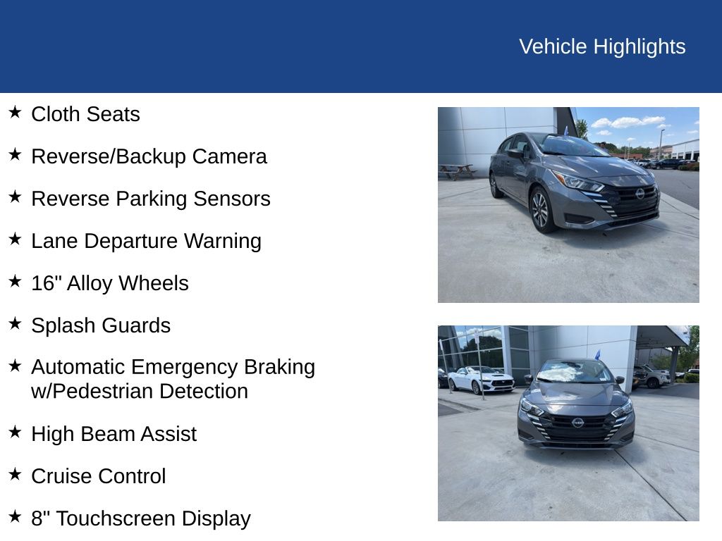 2024 Nissan Versa 1.6 S