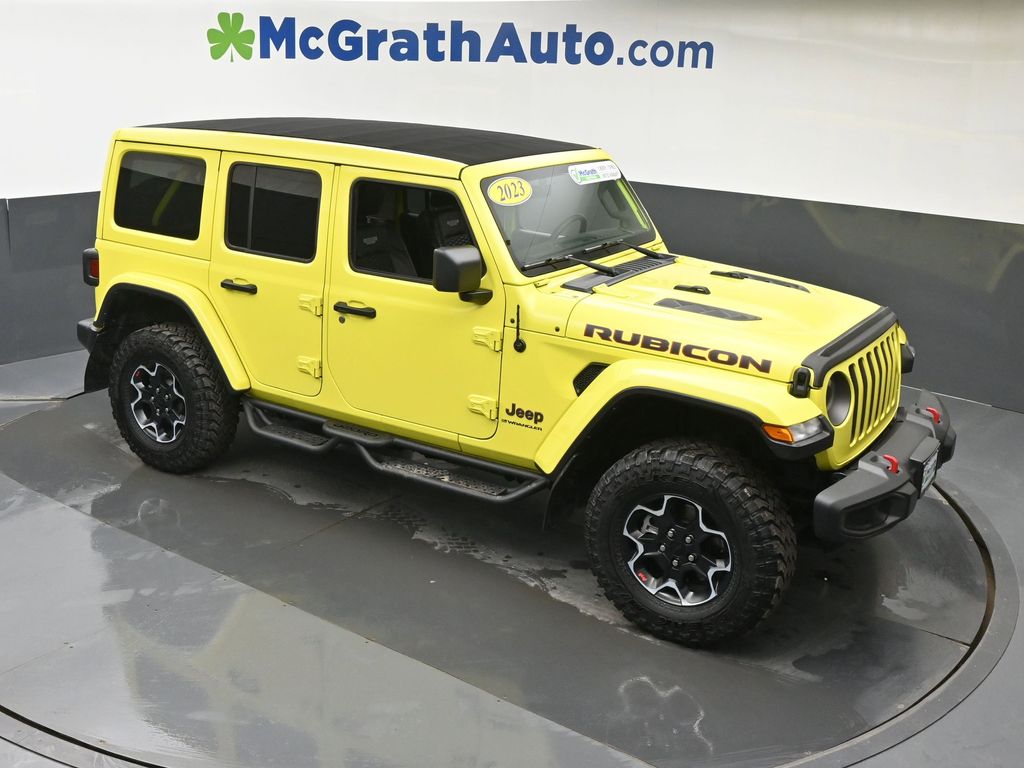 Certified Used 2023 Yellow Jeep Rubicon image 3