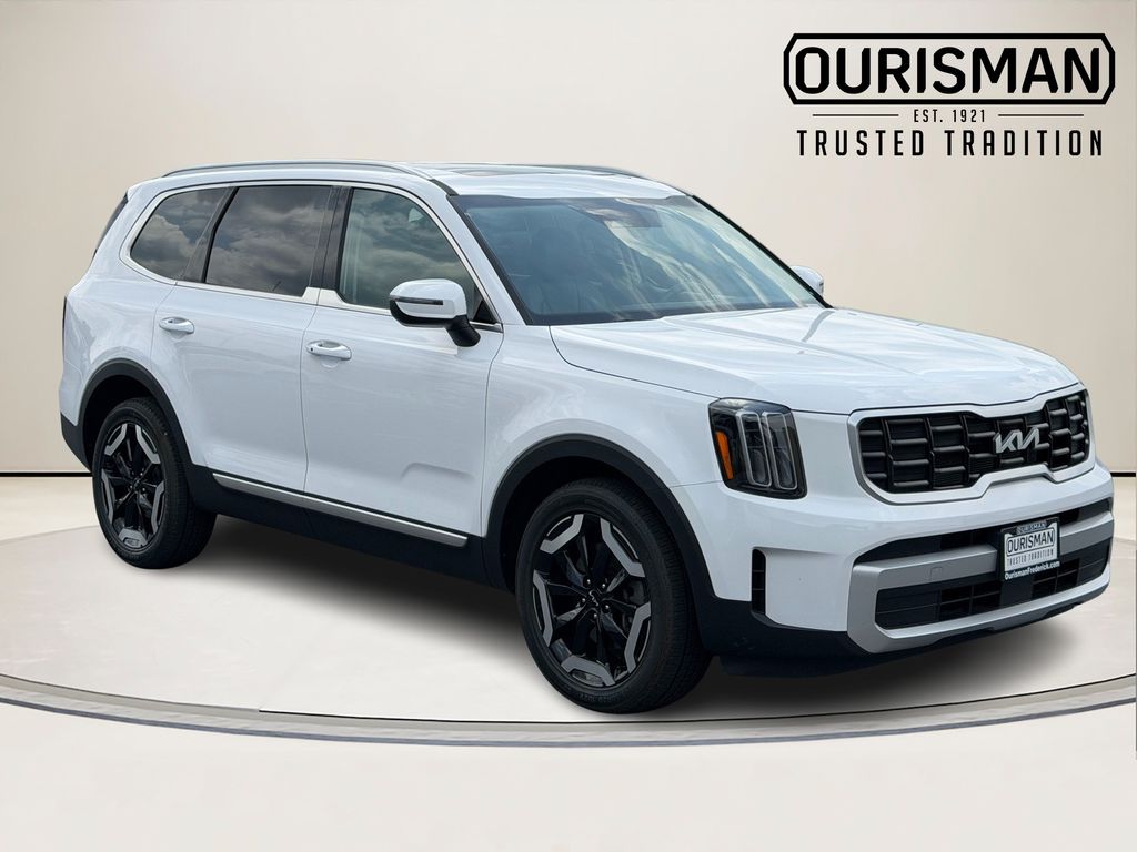 Glacial White Pearl 2025 Kia Telluride S AWD SUV / Crossover All-Wheel Drive 8-Speed Automatic