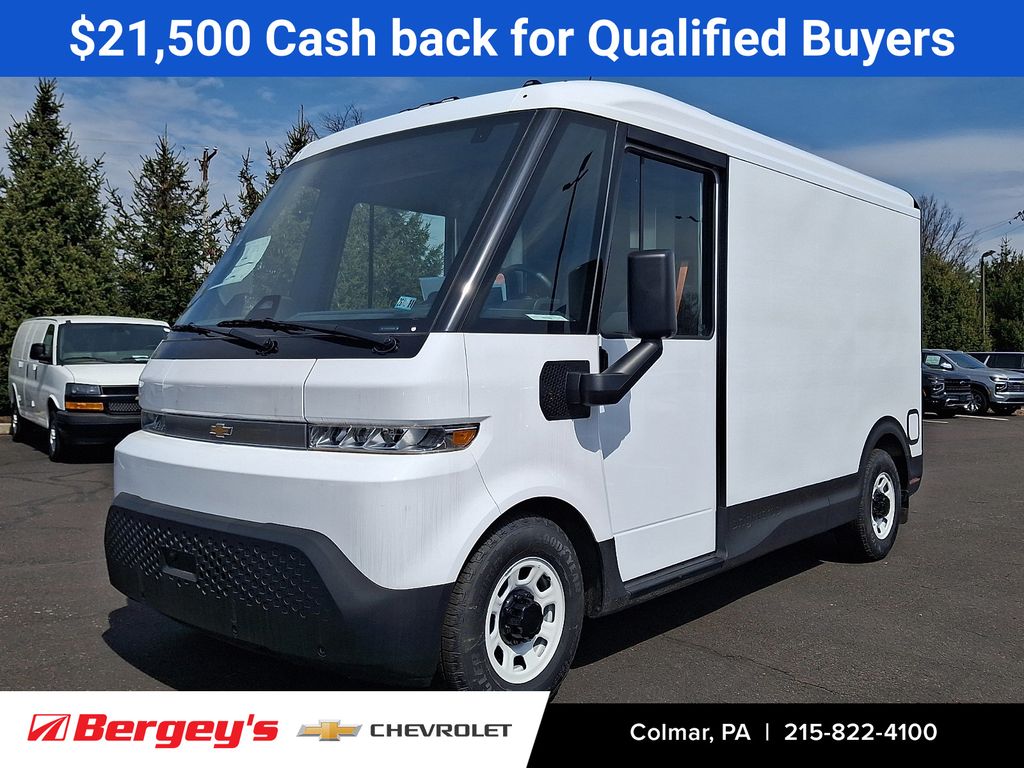 Oyster White 2025 Chevrolet BrightDrop 1-Speed Automatic