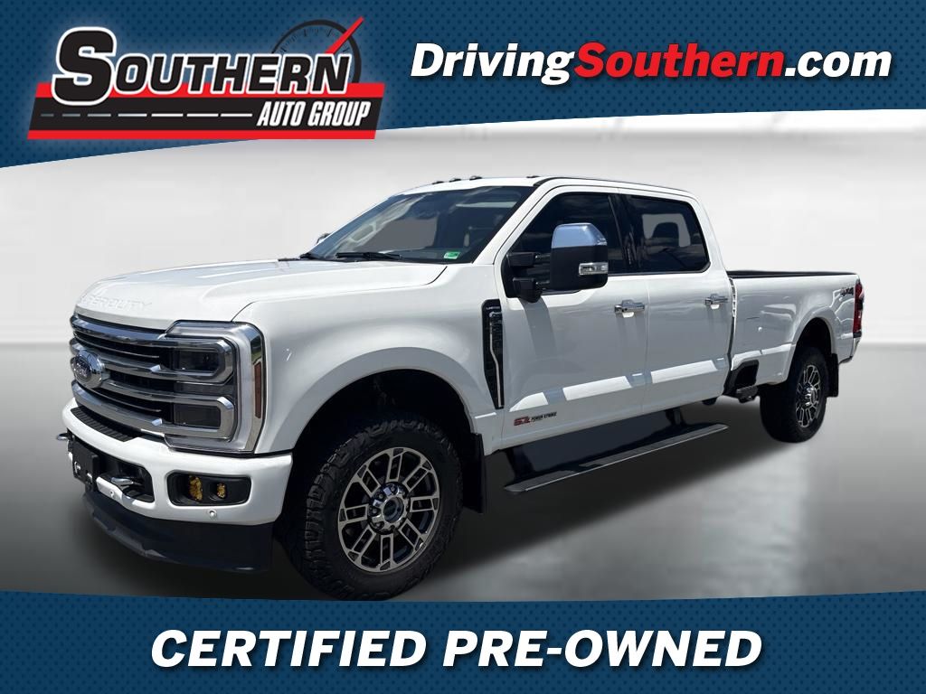 Star White Metallic Tri-Coat 2024 Ford F-350 Super Duty Pickup Truck Four-Wheel Drive Automatic