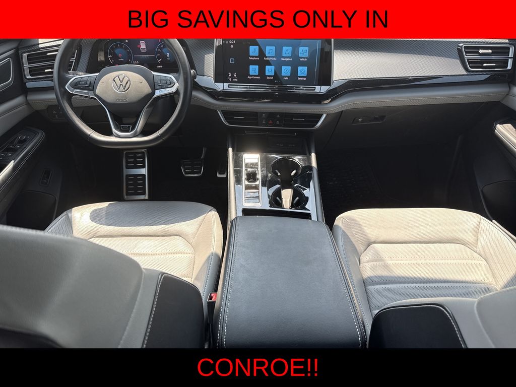 2024 Volkswagen Atlas Cross Sport 2.0T SEL R-Line White at DeMontrond Gulf Freeway