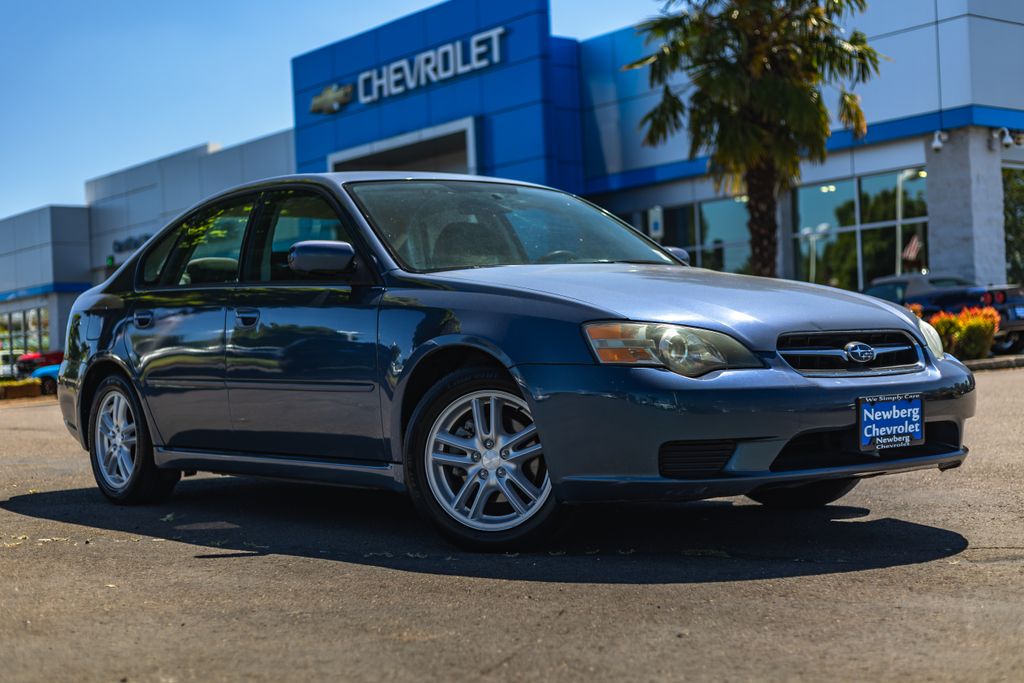 Blue 2005 Subaru Legacy Sedan All-Wheel Drive 4-Speed Automatic Overdrive