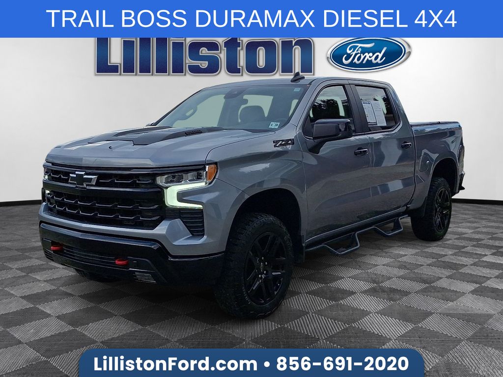 Sterling Gray Metallic 2023 Chevrolet Silverado 1500 Pickup Truck Four-Wheel Drive Automatic