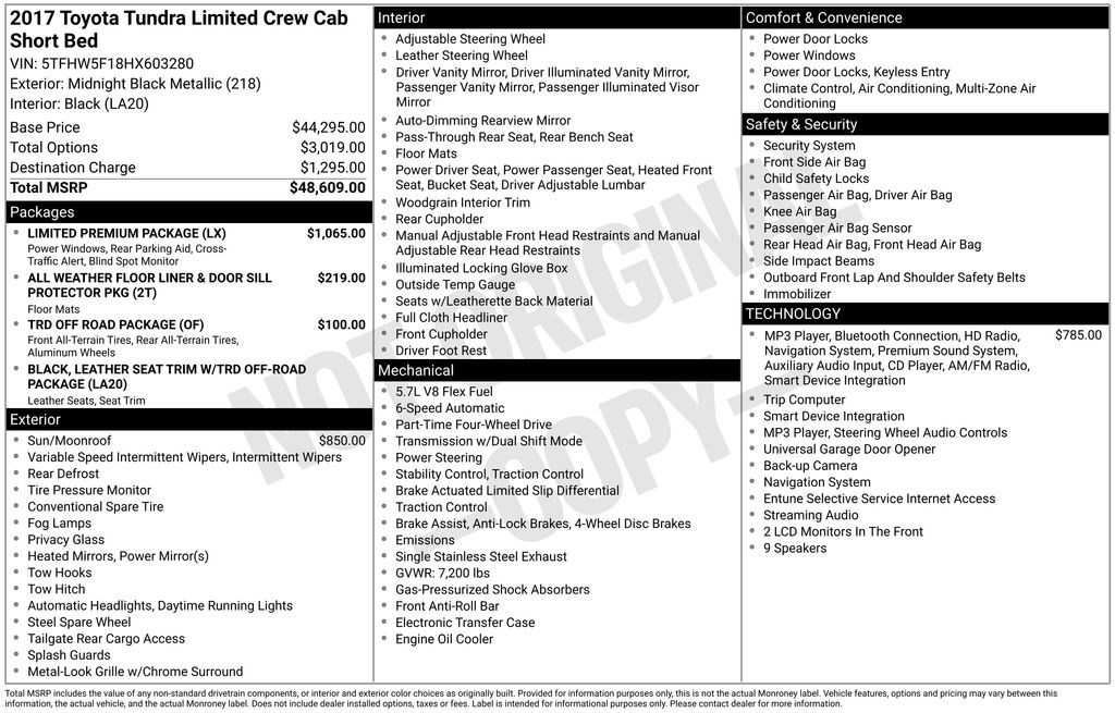Used 2017 Toyota Tundra Truck