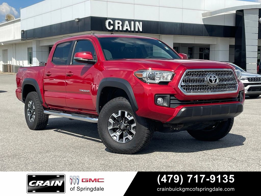 Barcelona Red Metallic 2017 Toyota Tacoma Pickup Truck Four-Wheel Drive 6-Speed Automatic