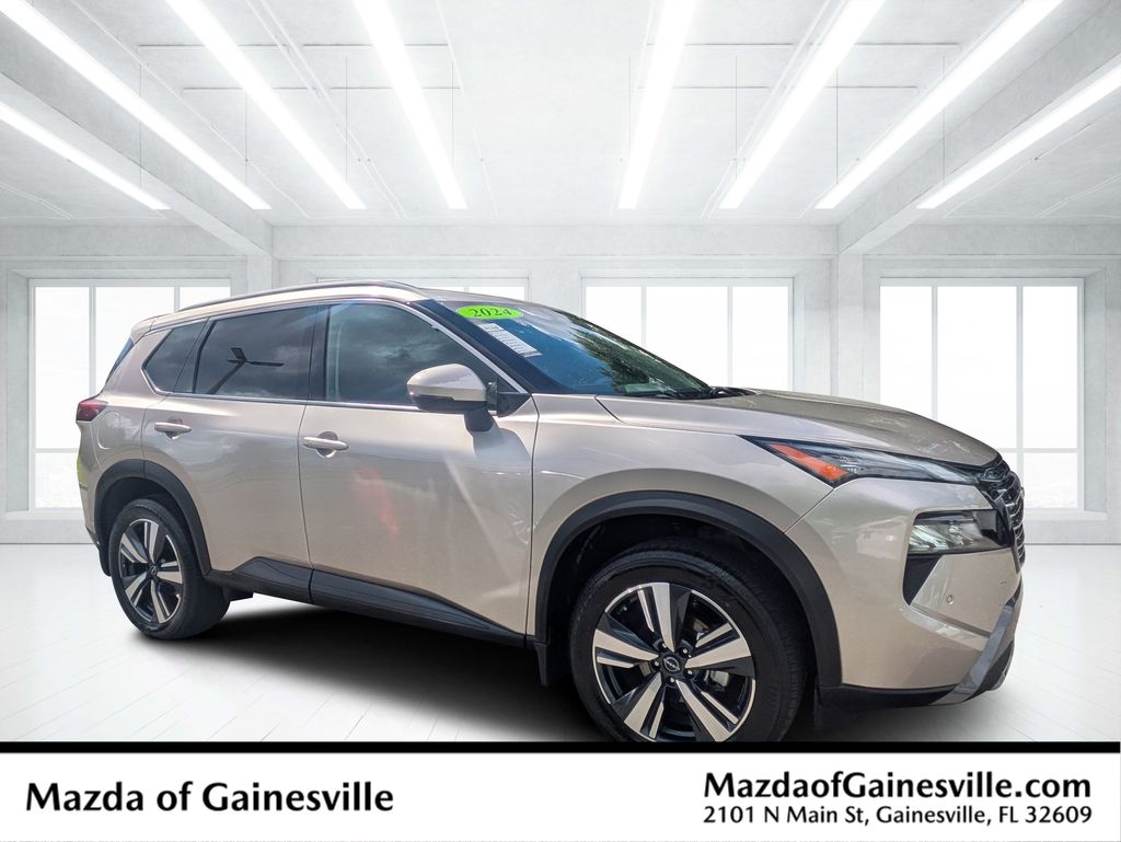 Champagne Silver Metallic 2024 Nissan Rogue SUV / Crossover Front-Wheel Drive Continuously Variable Transmission