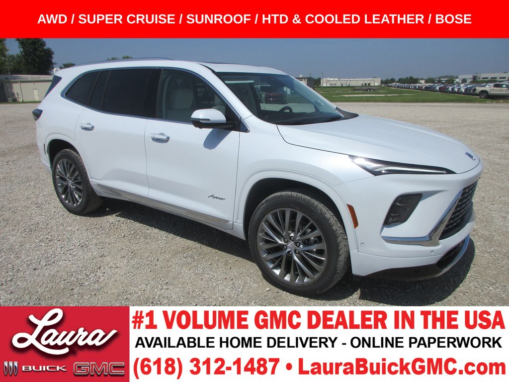 Iridescent White Tricoat 2026 Buick Enclave SUV / Crossover Four-Wheel Drive 8-Speed Automatic