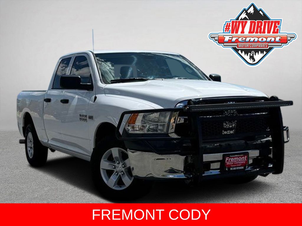 Bright White Clearcoat 2018 RAM 1500 Tradesman Quad Cab 4WD Pickup Truck Four-Wheel Drive 8-Speed Automatic
