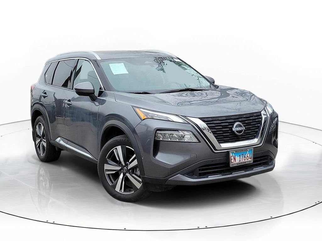 Gray (Gun Metallic) 2023 Nissan Rogue SL AWD SUV / Crossover All-Wheel Drive Continuously Variable Transmission