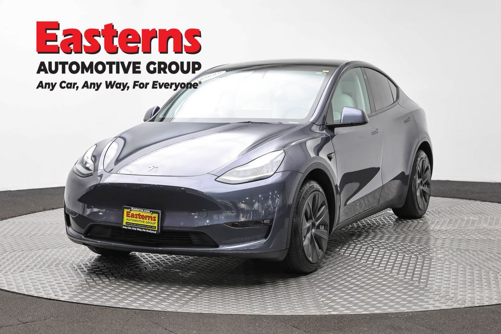 Gray 2021 Tesla Model Y Long Range AWD SUV / Crossover All-Wheel Drive 1-Speed Automatic