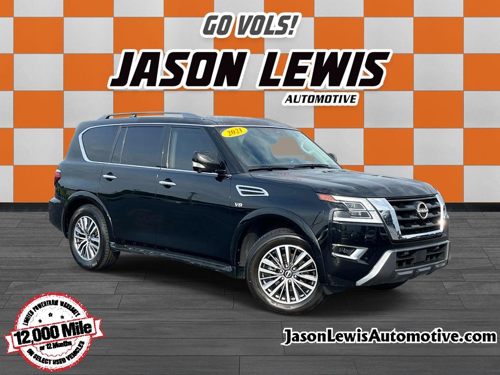 Super Black 2021 Nissan Armada SUV / Crossover Four-Wheel Drive 7-Speed Automatic