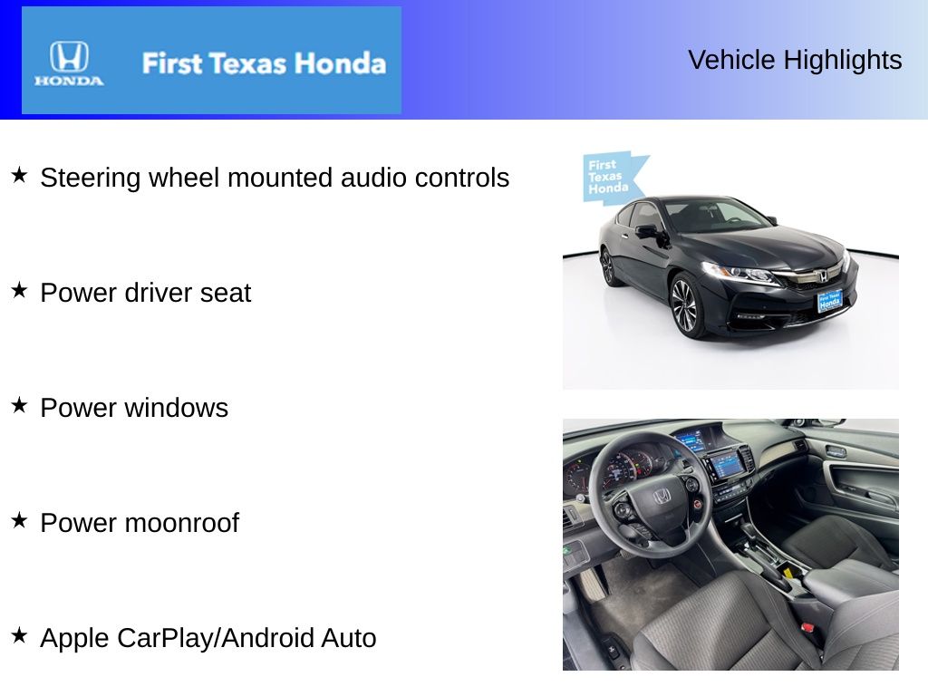 Used Car 2017 Honda Accord  Ex For Sale Under $20,000 In Austin, Texas